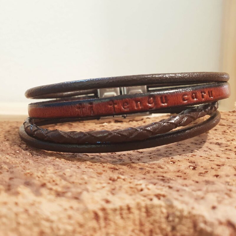 latitude 4202 - ethicorse - bracelet multirang marron