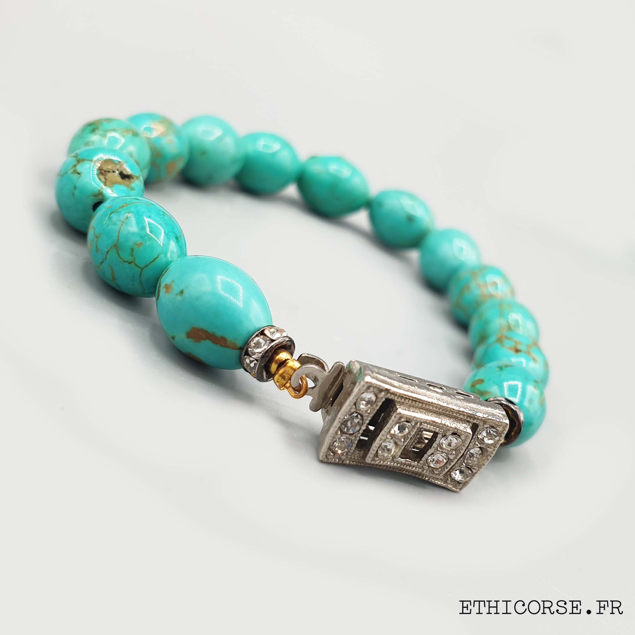 Bracelet perles de turquoises - divers variantes 