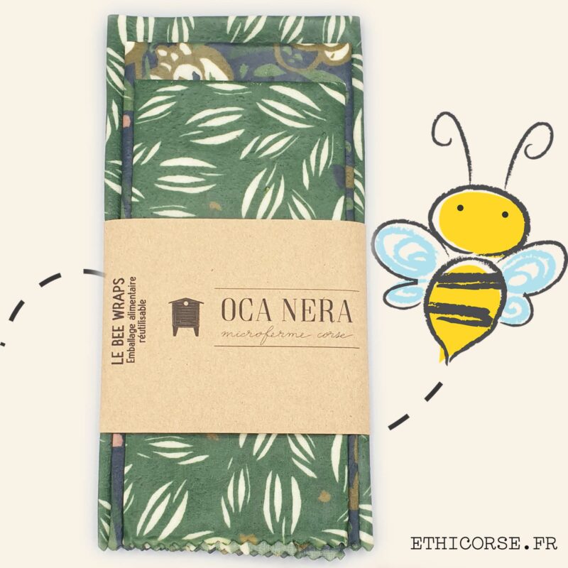 OCA NERA - Ethicorse.fr - Bee Wraps medium éventail