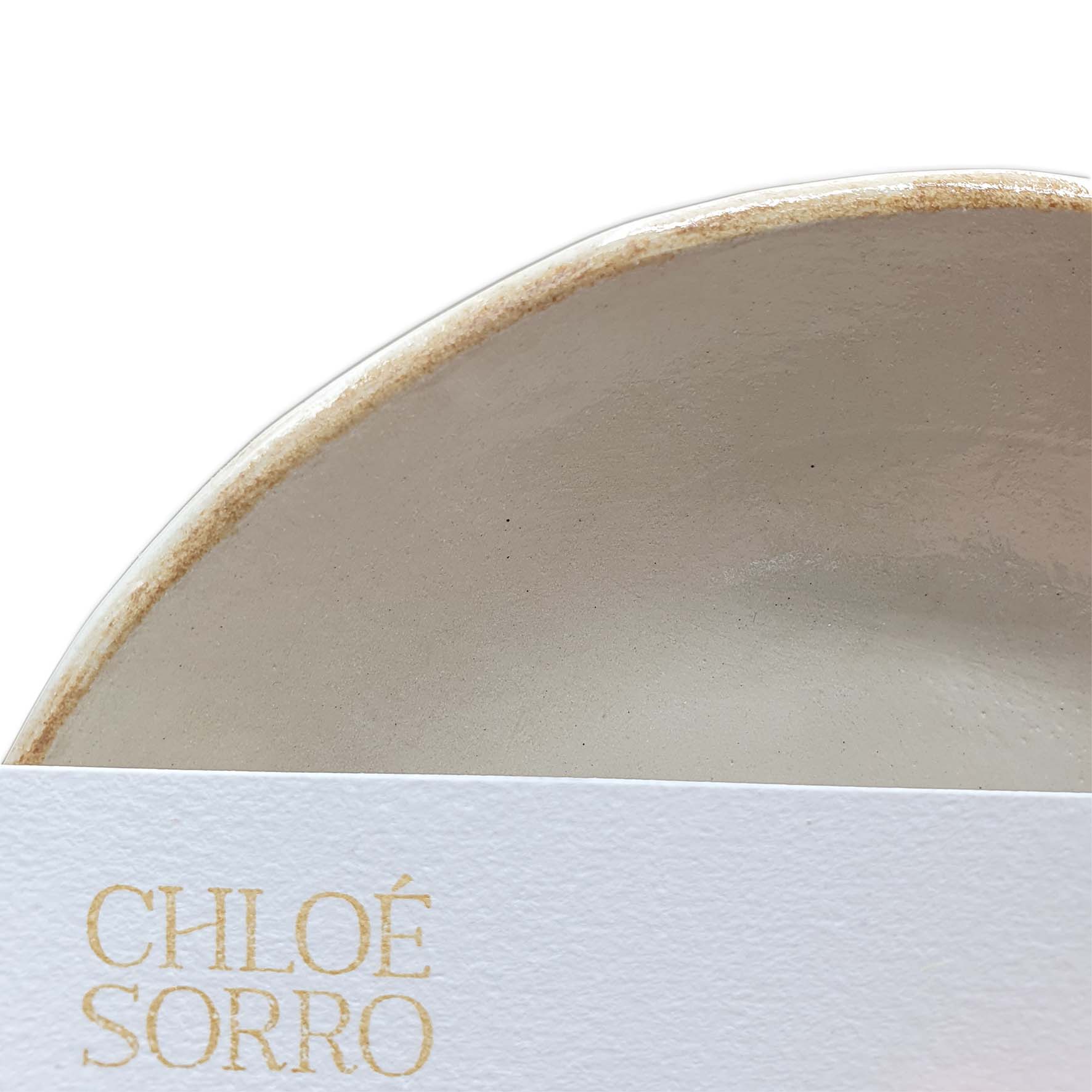 Chloé Sorro céramique - Ethicorse.fr - Assiette détail carte de visite